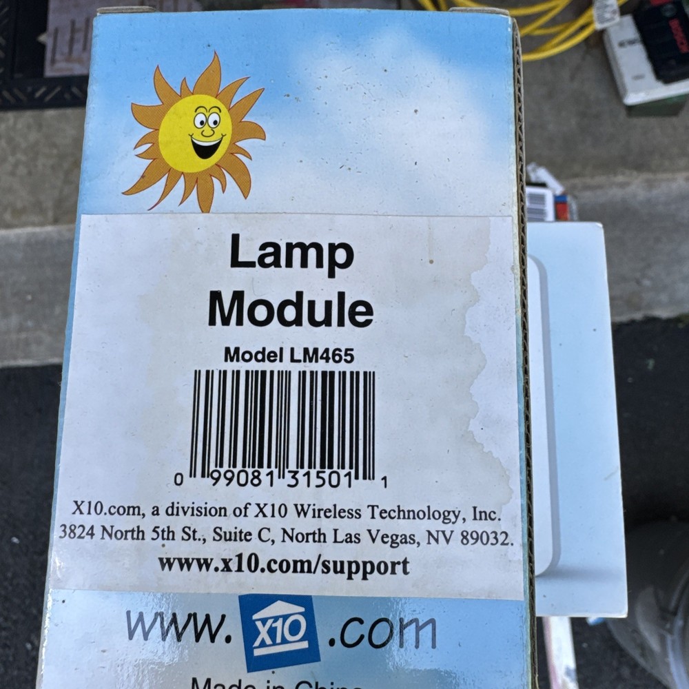 Lamp Module Model LM465 X10 Wireless Technolgy New in Box