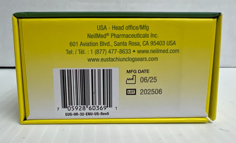 NeilMed Eustachi Pop Blocked Ear Safely
