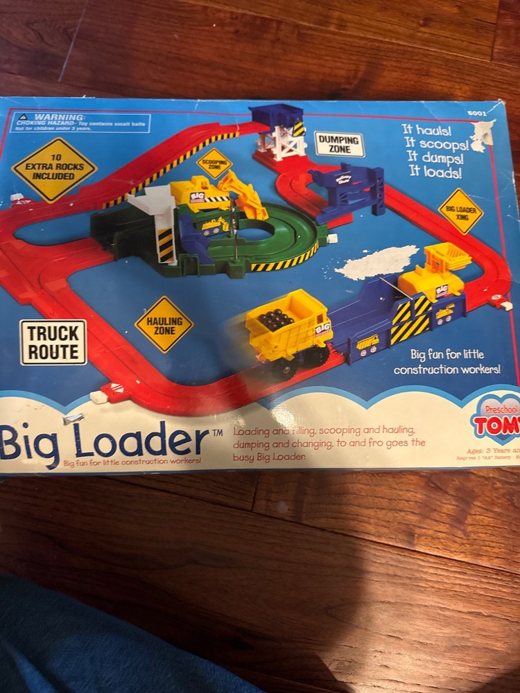 Tomy Big Loader Construction Set 1991 Set Complete Working w/ Box