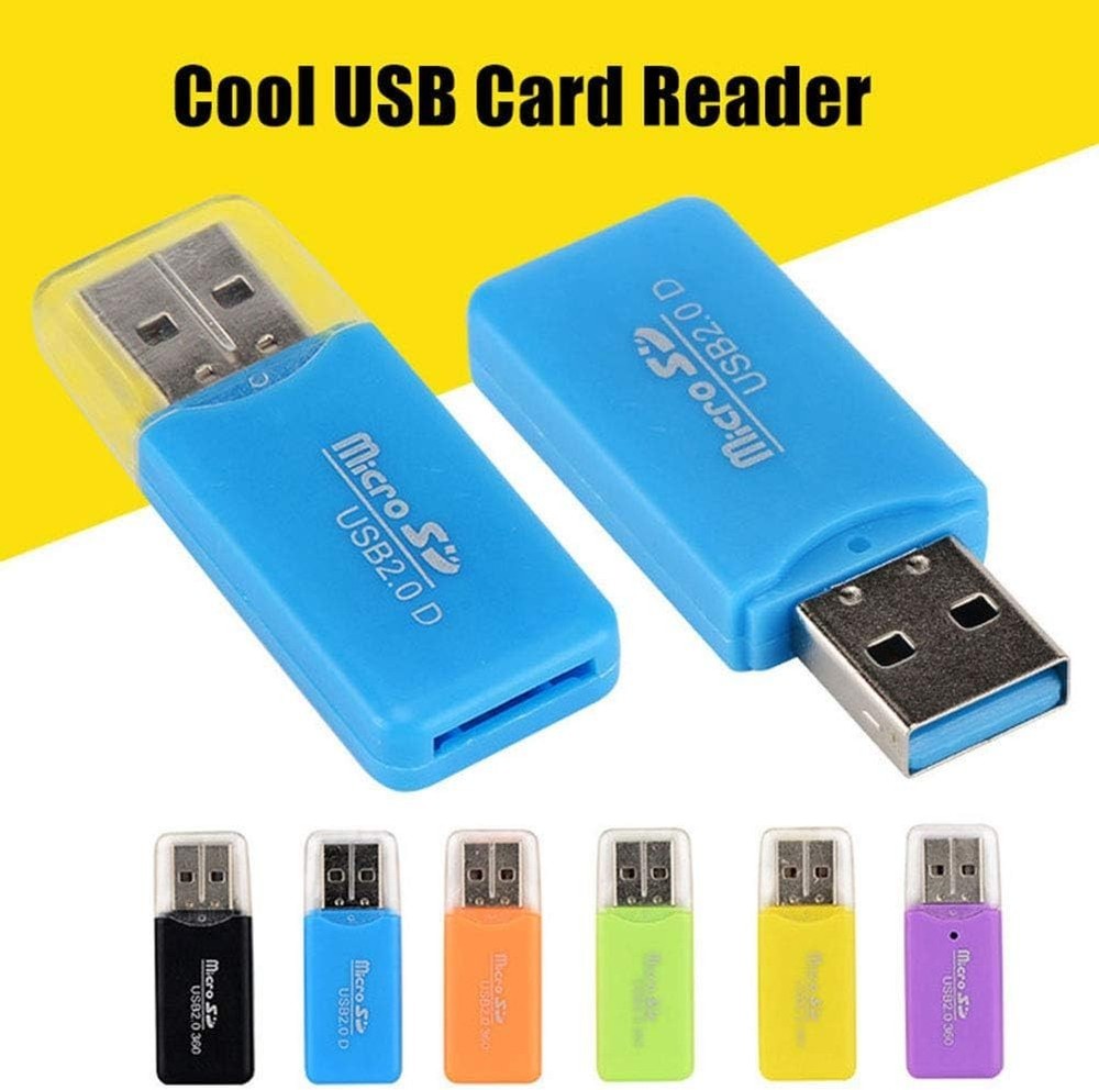 6 Pack Micro SD Card Reader SDXC TF USB 2.0 T-Flash MicroSD TransFlash Memory...