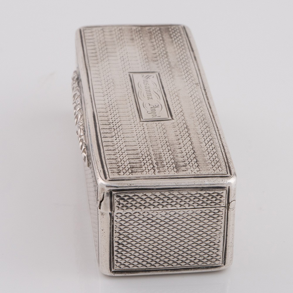 Edward Smith Silver Snuff Box Birmingham 1836