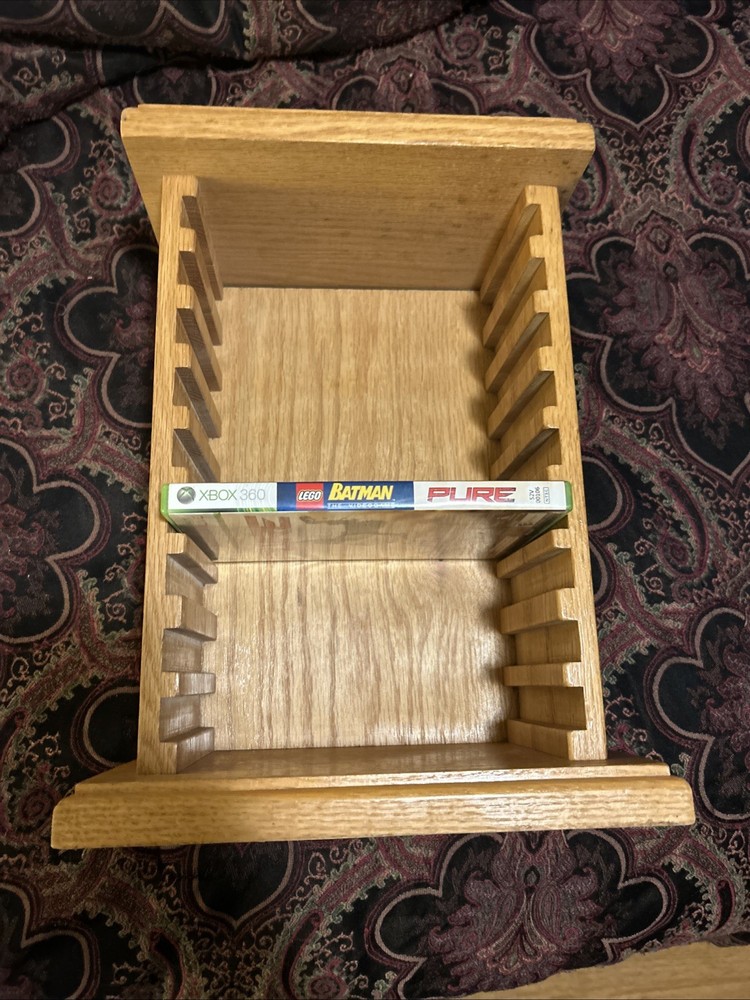 Wood DVD/GAME STORAGE Holds 9