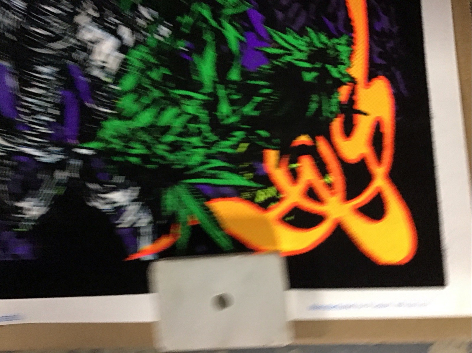 Grateful Dead Weed Skeleton Blacklight Poster