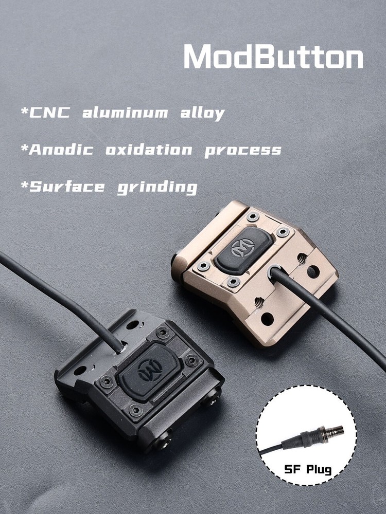 WADSN Tactical M300/M600 Flashlight ModButton Switch With Mount For Scout light