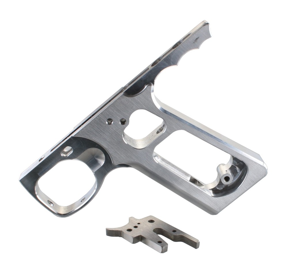 SHOCKTECH AUTOCOCKER 09 SFL FRAME RAW + MATCHING THICK TRIGGER PLATE PAINTBALL