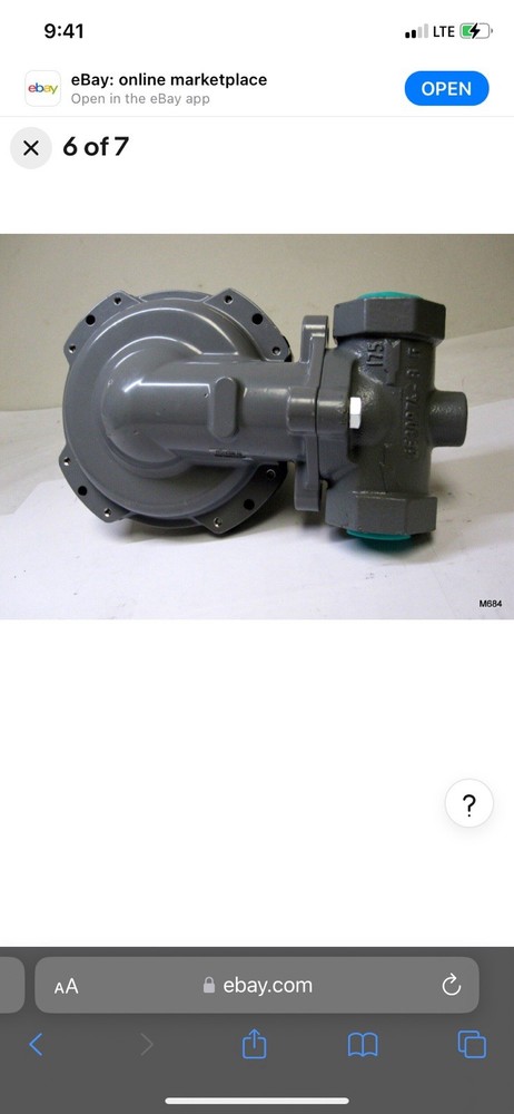 Case Of 8 Sensus Gas Regulators model 496