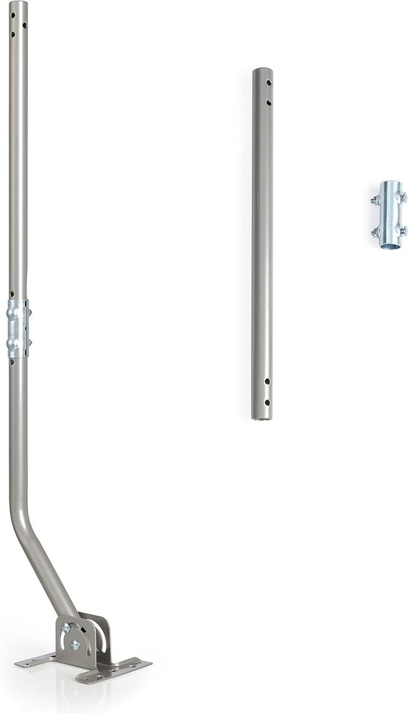 Universal Adjustable Mounting Pole for Antennas - 1" Diameter, Easy Install