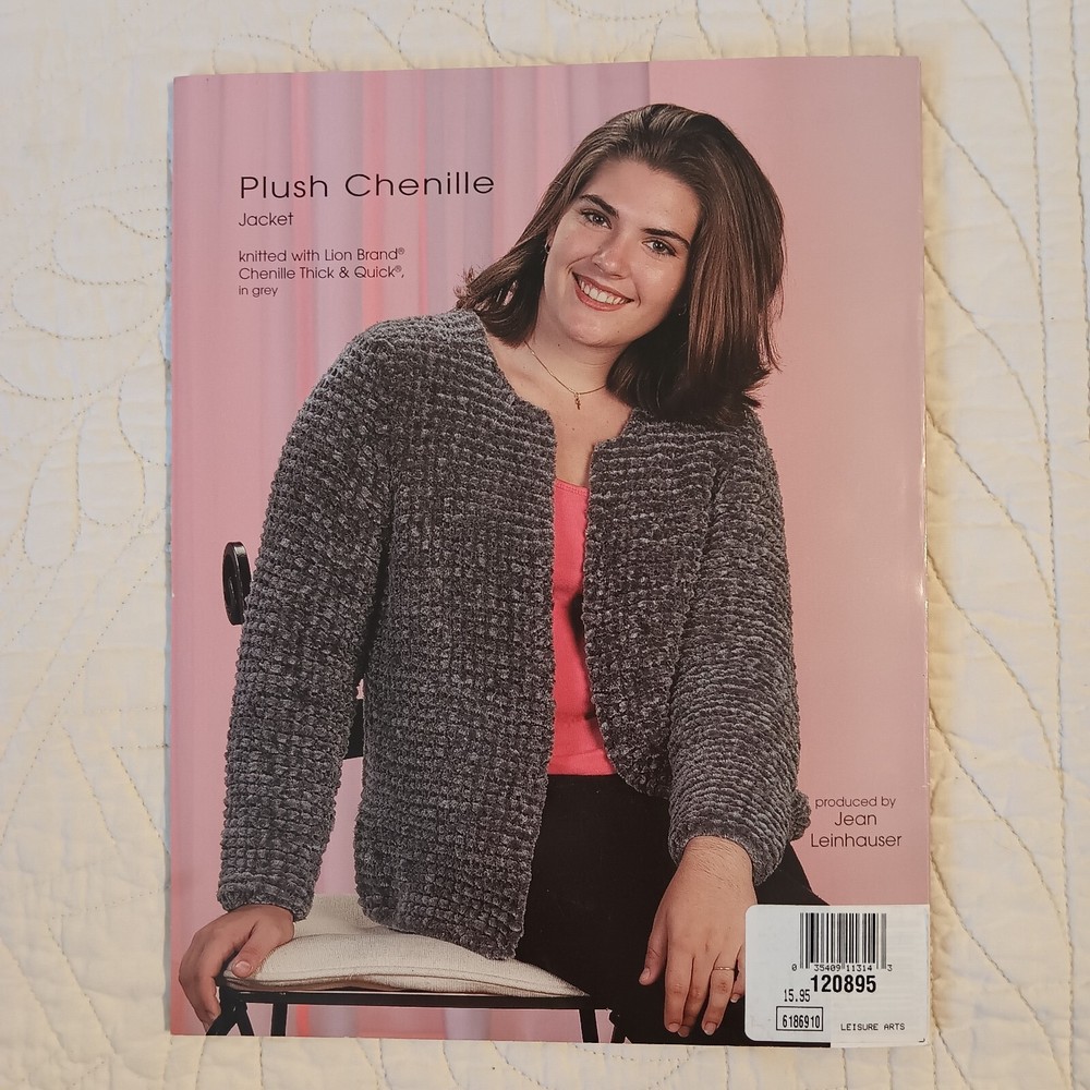 2001 Vtg Plus-Size Sweater Wardrobe Knitting & Crochet Pattern Book