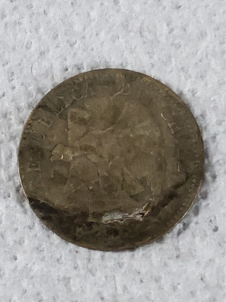 1913 Chile Veinte Centavos ANTIQUE COIN
