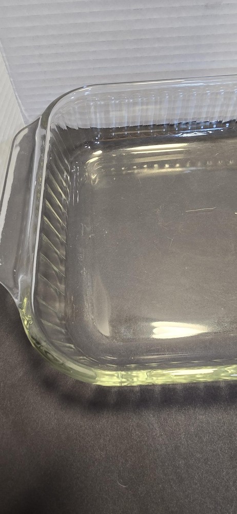 Pyrex 233B 3 Qt Rectangular Glass Baking Dish 13x9x2in Clear Pan Ovenware USA