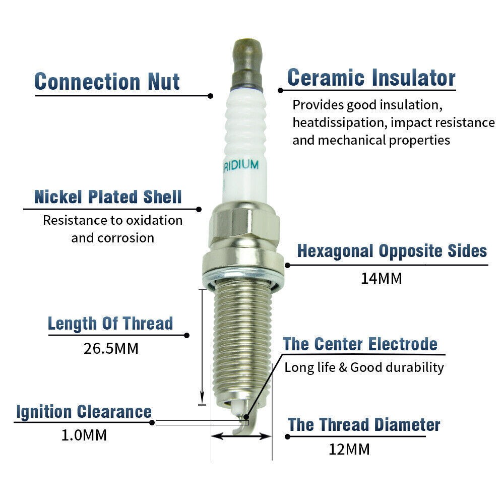 6X OEM Ignition Coil + 6X Iridium Spark Plug for Nissan Maxima Murano 3.5L UF550