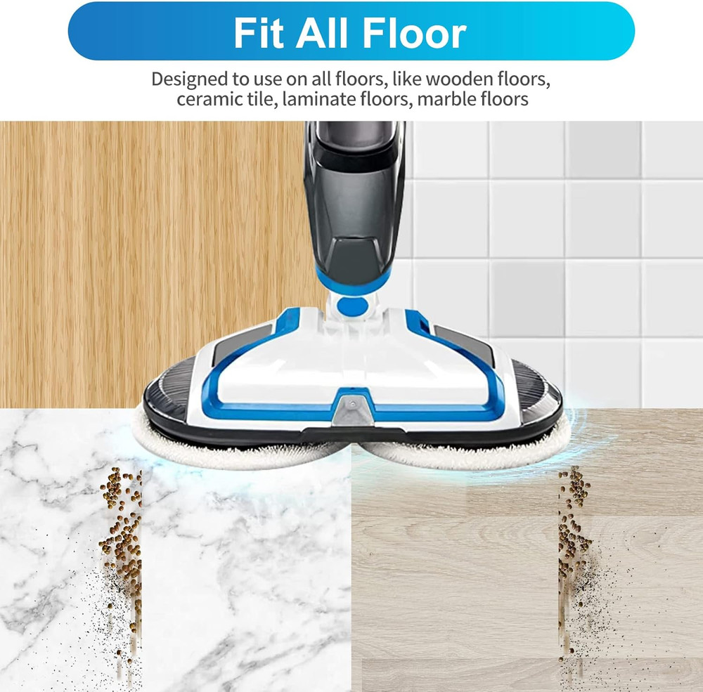 KEEPOW Spinwave Replacement Pads Compatible with Bissell Spinwave Hard Floor Mop