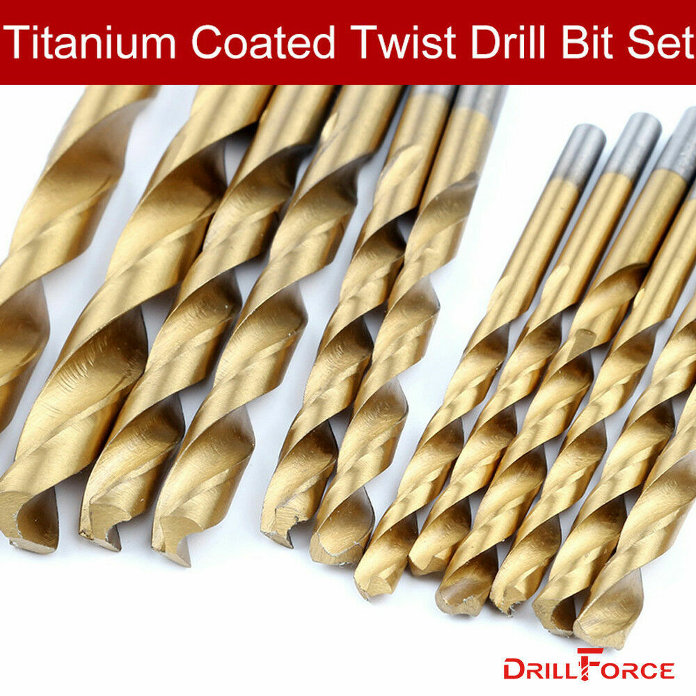Drillforce 99PCS Drill Bit Set 1/16"-3/8" HSS Titanium Multi Bits Metal Tools