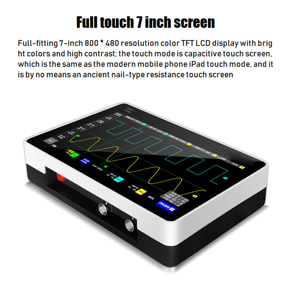 Digital Tablet Oscilloscope for FNIRSI Mini 7" Touch Panel 2CH 100MHz