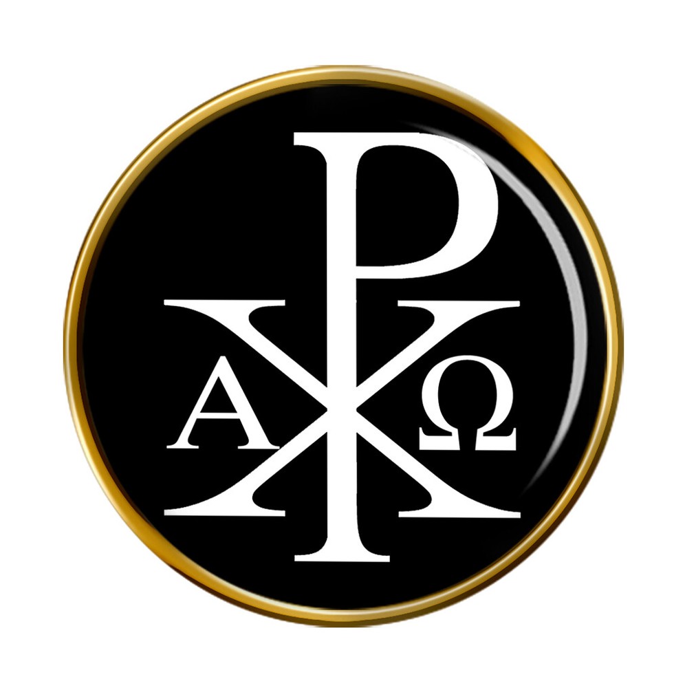 Chi-Rho Alpha Omega Pin Badge