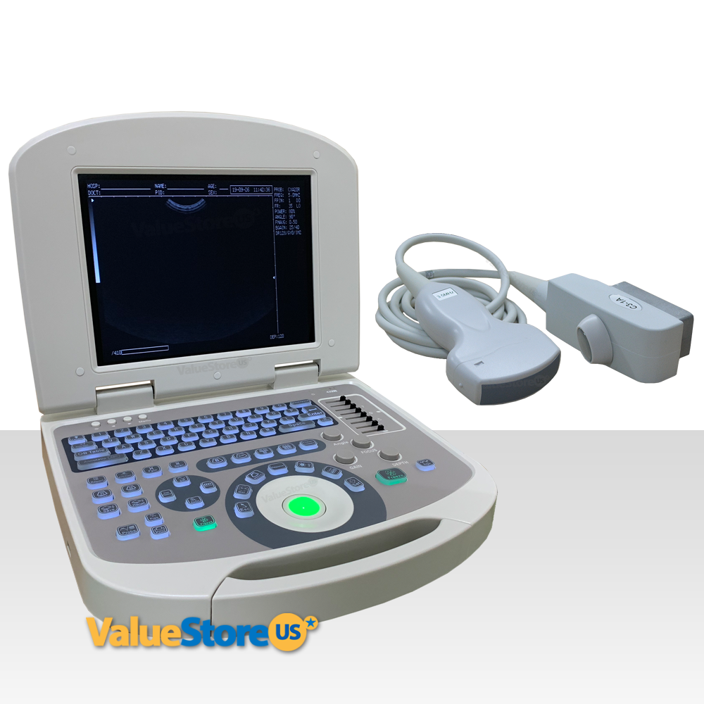 Portable Machine Veterinary Scanner US-96 with 3.5 MHz Convex Probe.