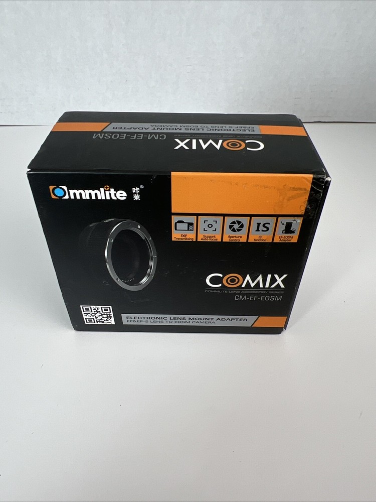 Electronic Lens Mount Adapter CM-EF-EOSM Commlite COMIX