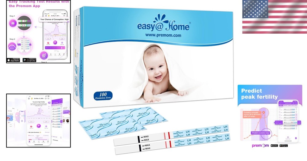 Fast-Results Ovulation Strips 100-Pack - Enhance Your Conception Journey