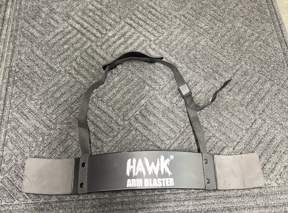 HAWK Arm Blaster Bicep Tricep Curl Support Isolater with Strap