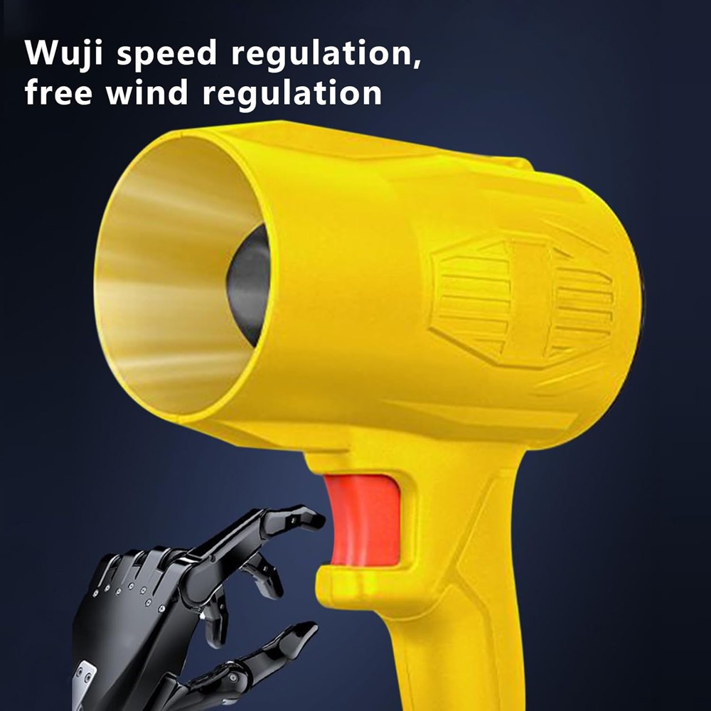 500000RPM Cordless Leaf Blower 700CFM 1500G Air Turbo Blower with 2 Batteries