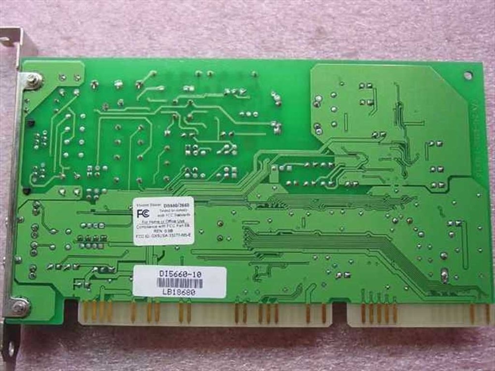 Creative Labs Modem Blaster Fax Modem Card DI5660/3660