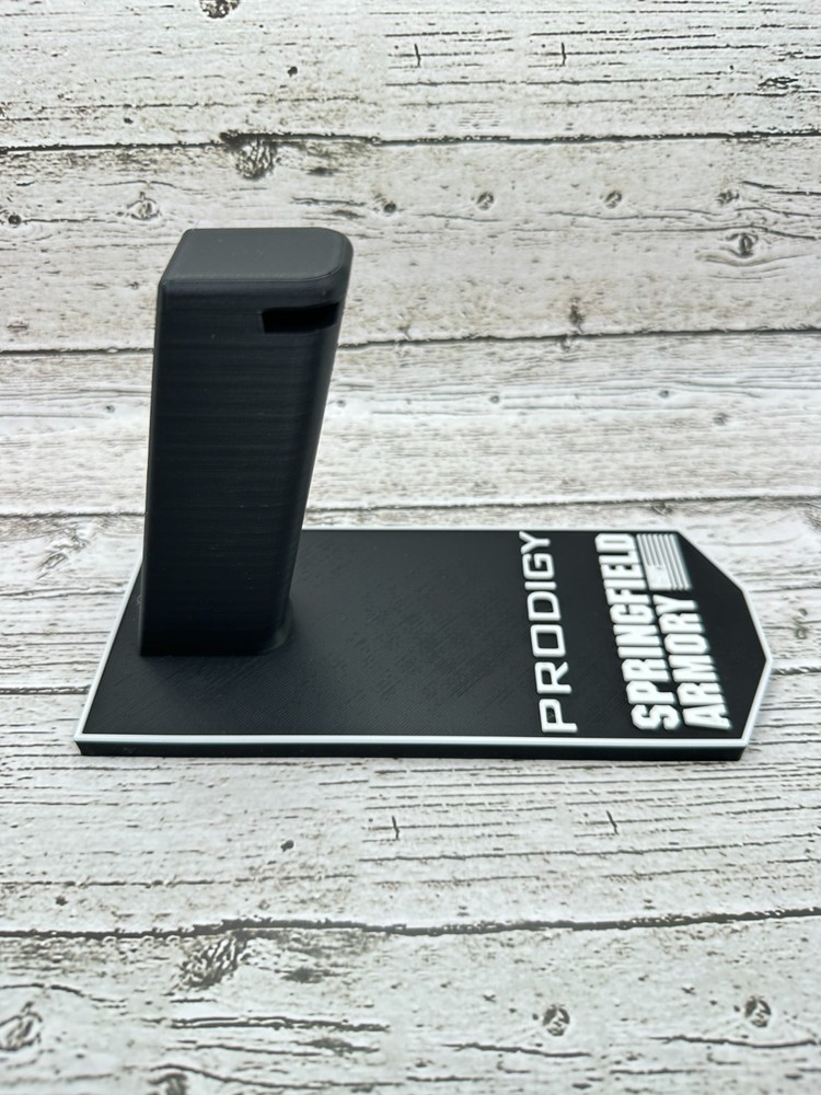 Springfield Prodigy 1911DS Stand – Mag Catch Locking Display Base USA Made