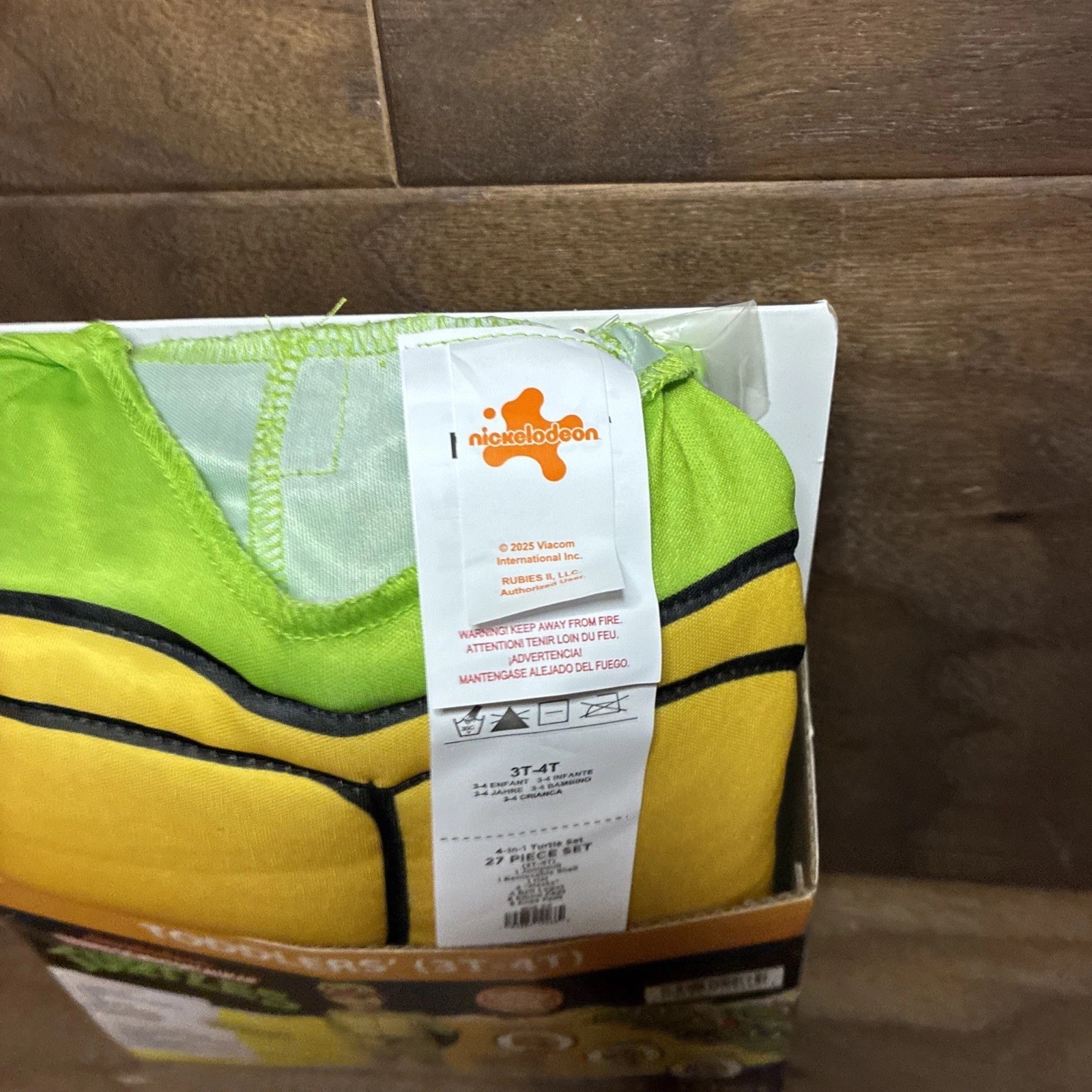 Teenage Mutant Ninja Turtles 4-in-1 Halloween Costume Toddler 3T - 4T by Rubies