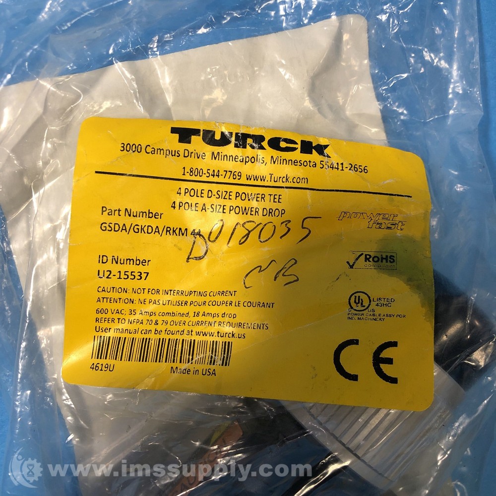 Turck GSDA/GKDA/RKM 44 Power Tee FNFP