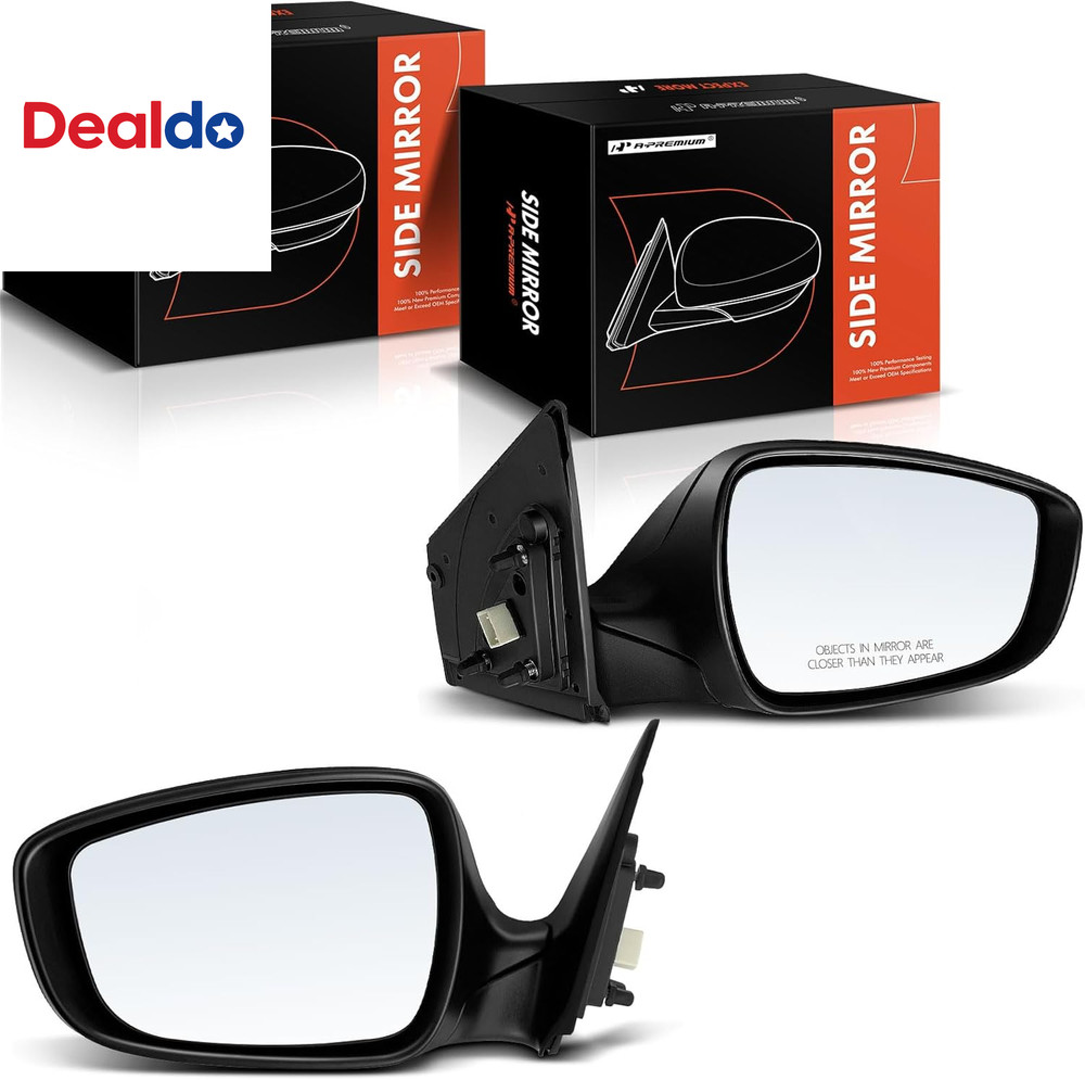 Pair (2) Driver and Passenger Side Power Door Mirror - Compatible with Hyundai E