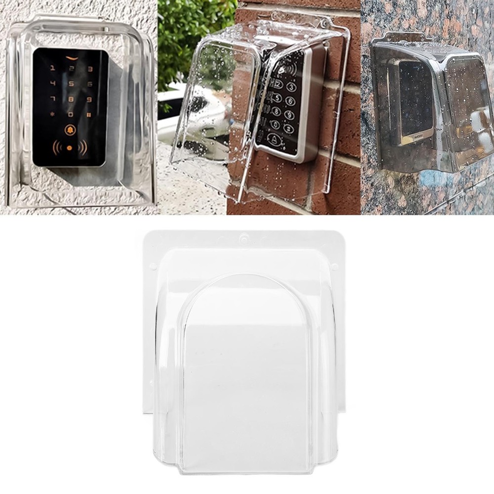 Plastic Doorbell Rain Cover Water Protector Access Control Attachment