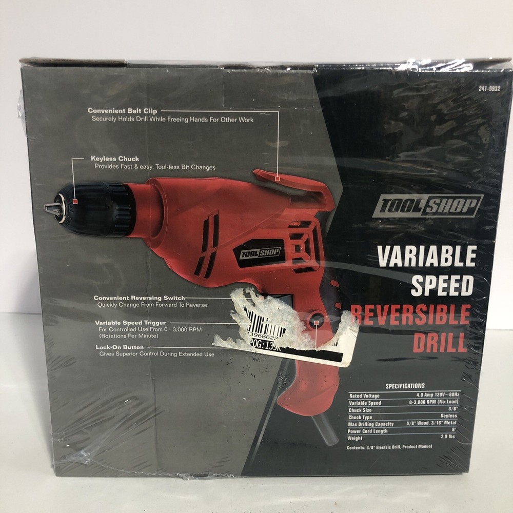 Tool Shop Variable Speed Reversible Drill - Brand New