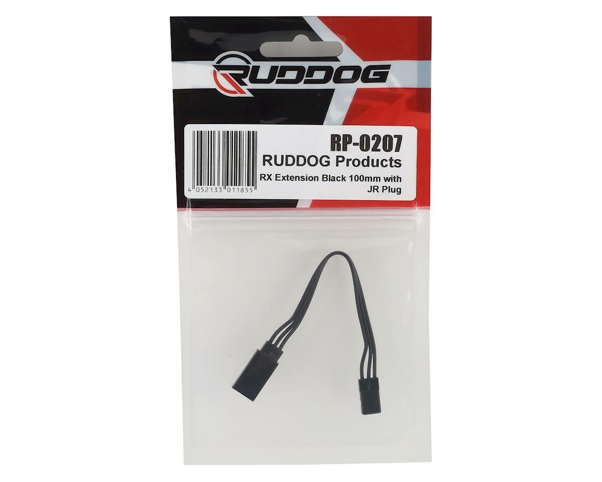 Ruddog 100mm Receiver Extension Wire w/JR Plug (Black) [RDGRP-0207]