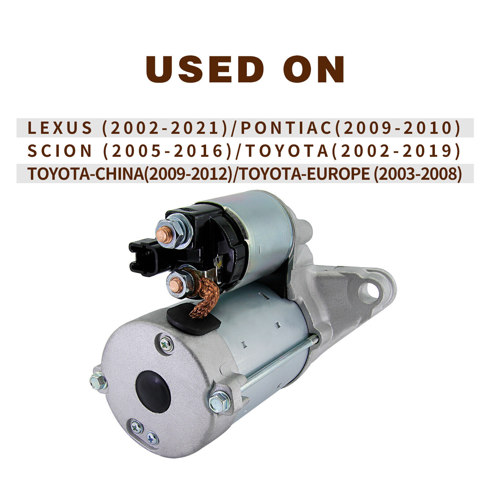 New Starter For Toyota Avalon Camry Highlander Rav4 Sienna Solara Venza 2002-17