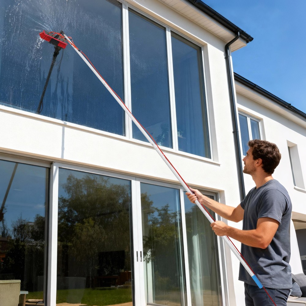 Highly Portable 4m Cleaning Brush & Pole Cleaning Kit for Solar Panel