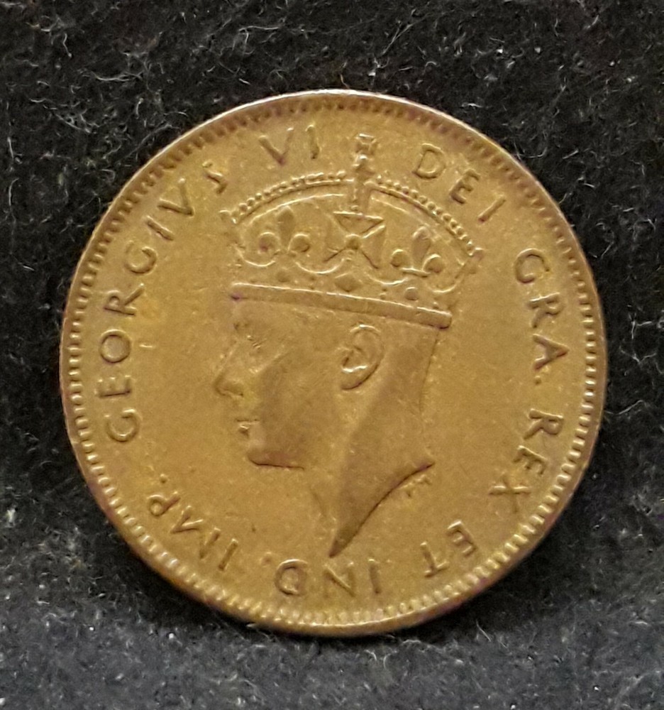 1943-C Newfoundland (Canada Maritime) small cent, George VI, KM-18 (NF5)