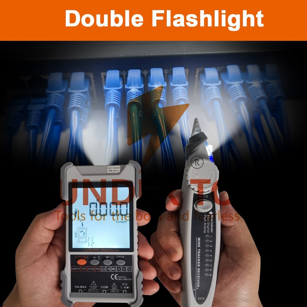 Thunder Tools ET616 Handheld Portable Network Cable Tester with LCD