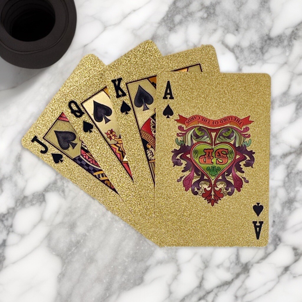 2 Decks Of Diamond Waterproof Golden Playing Cards,Deck Of Cards, HD, Poker Card