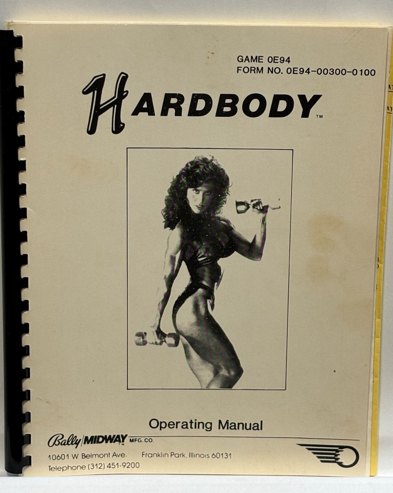 ORIGINAL-BALLY-HARDBODY-OPERATING MANUAL