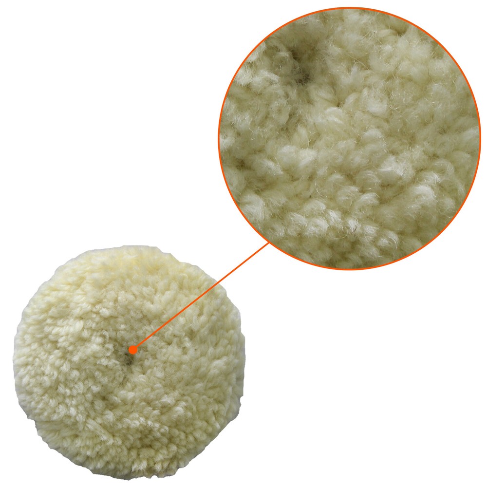 Polishing Pad Buffing Pads 4PCS 3inch Buffing & Polishing Machine Pads Hook Loop