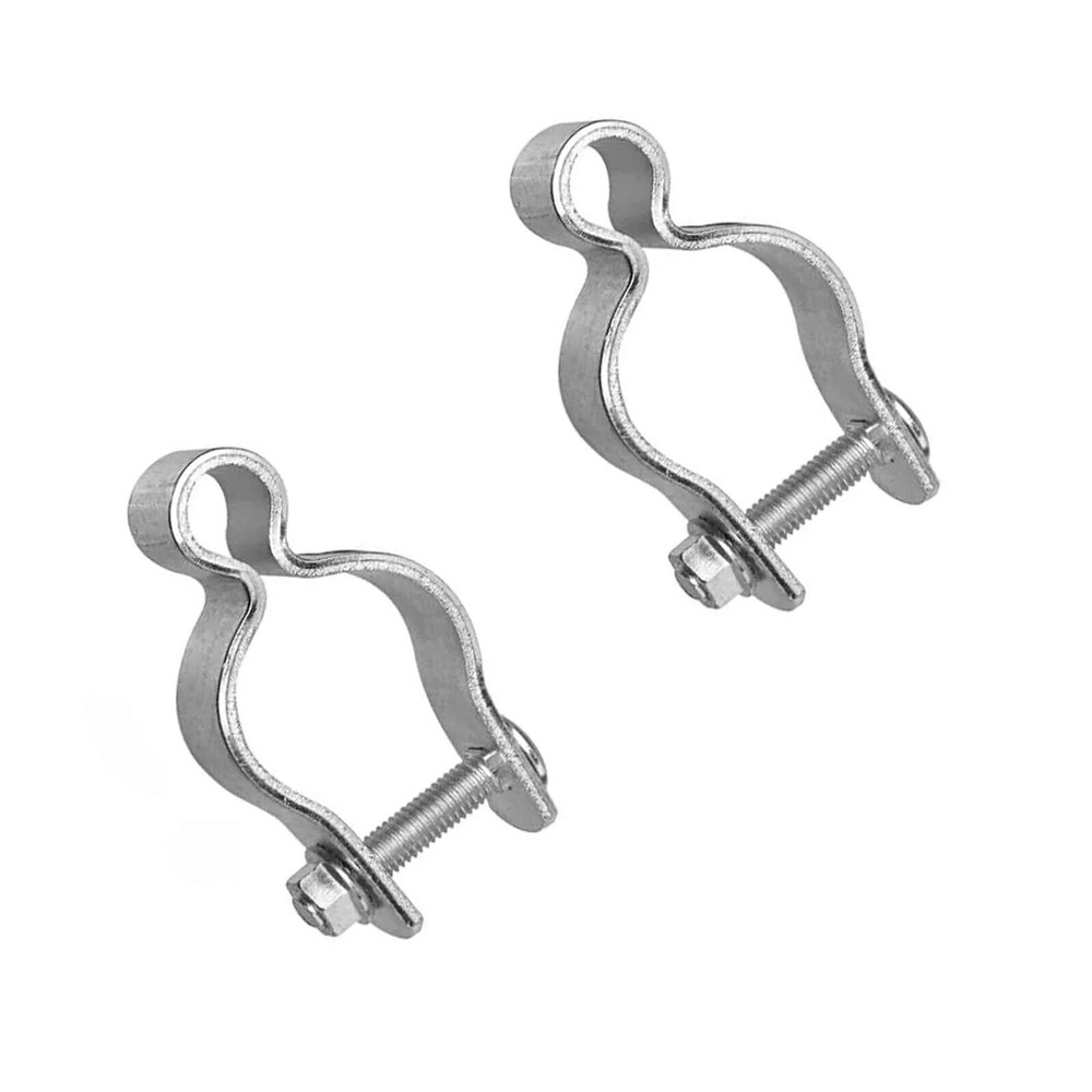 2 Pack 2-3/8inch Chain Link Fence Frame Gate Post Hinge/Galvanized 2-3/8 Inch