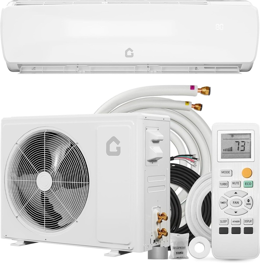 12000 BTU Ductless Mini Split Air Conditioner Heating & Cooling Systems 19 SEER2