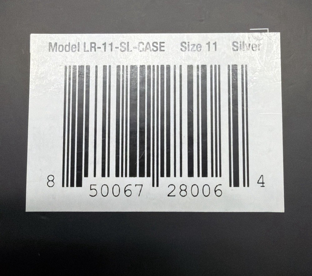 Letsfit YOR LR-11-SL-CASE Silver Smart Ring Activity Tracker Size 11