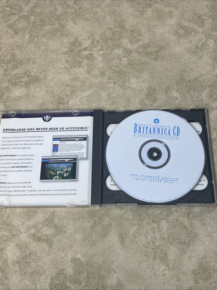Encyclopaedia Britannica CD 99 PC CDROM Multimedia Edition Kids Learning CD