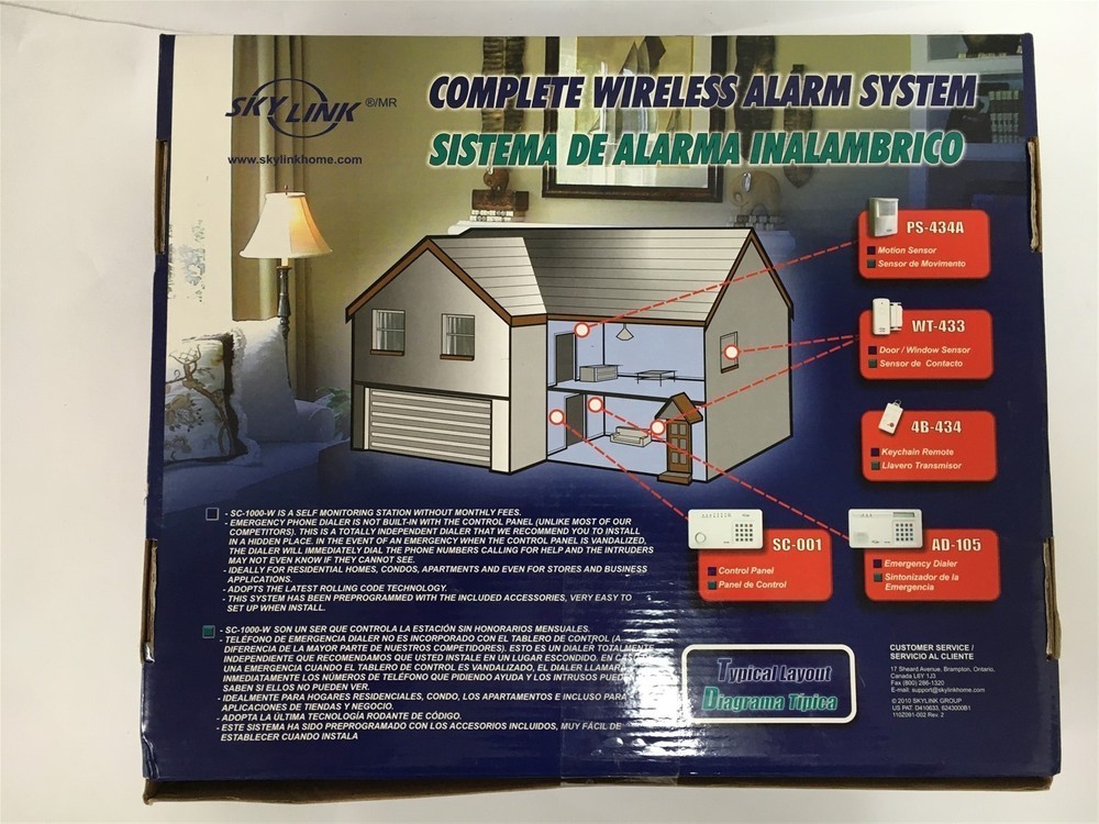 SkyLink SC-1000-W Wireless Alarm System