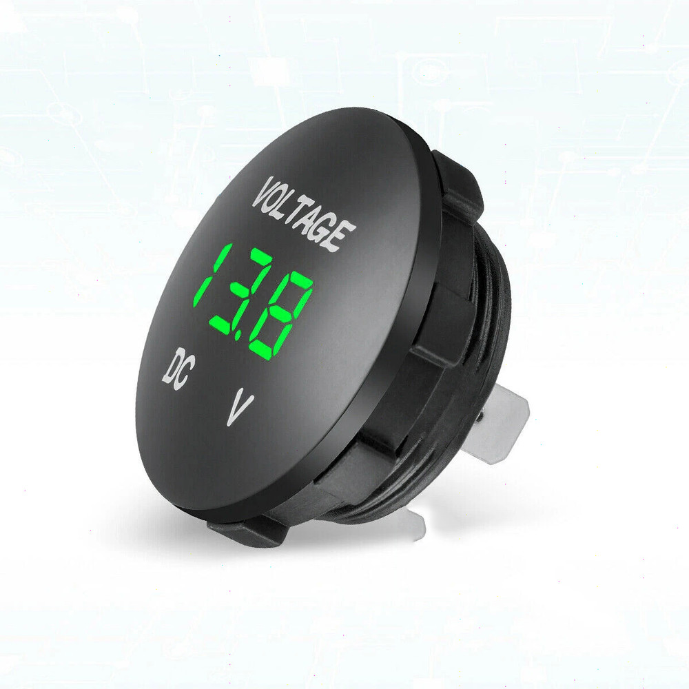 Mini Voltage Volt Meter for Motorcycle Car Use with Range 5-48V Digital Display