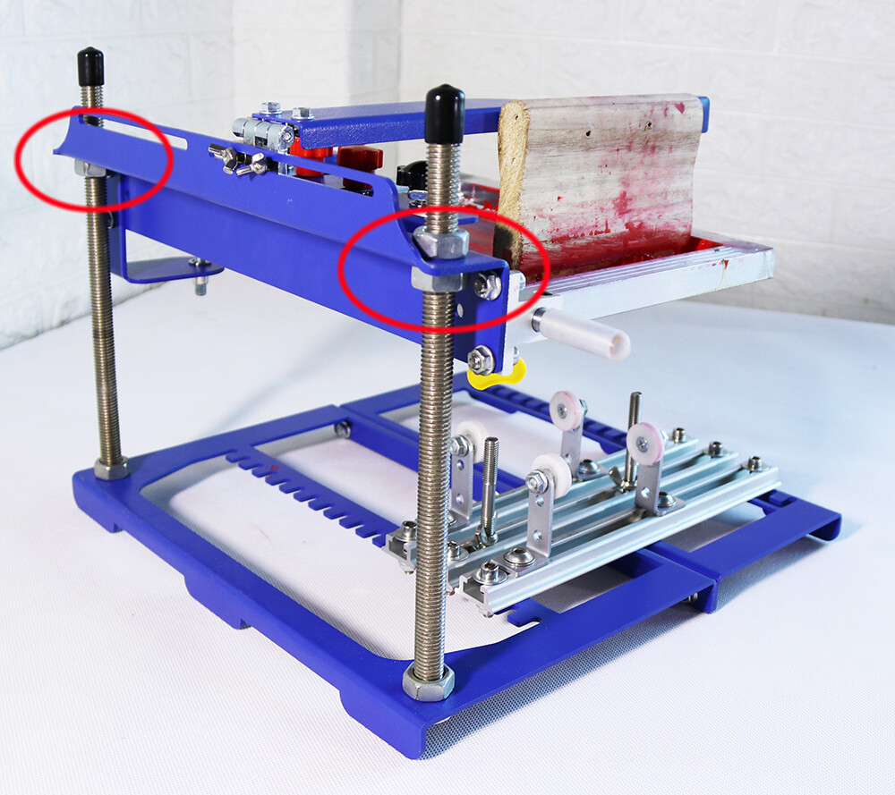1 Color Manual Cylinder Press Printer Micro-adjust Screen Printing Machine