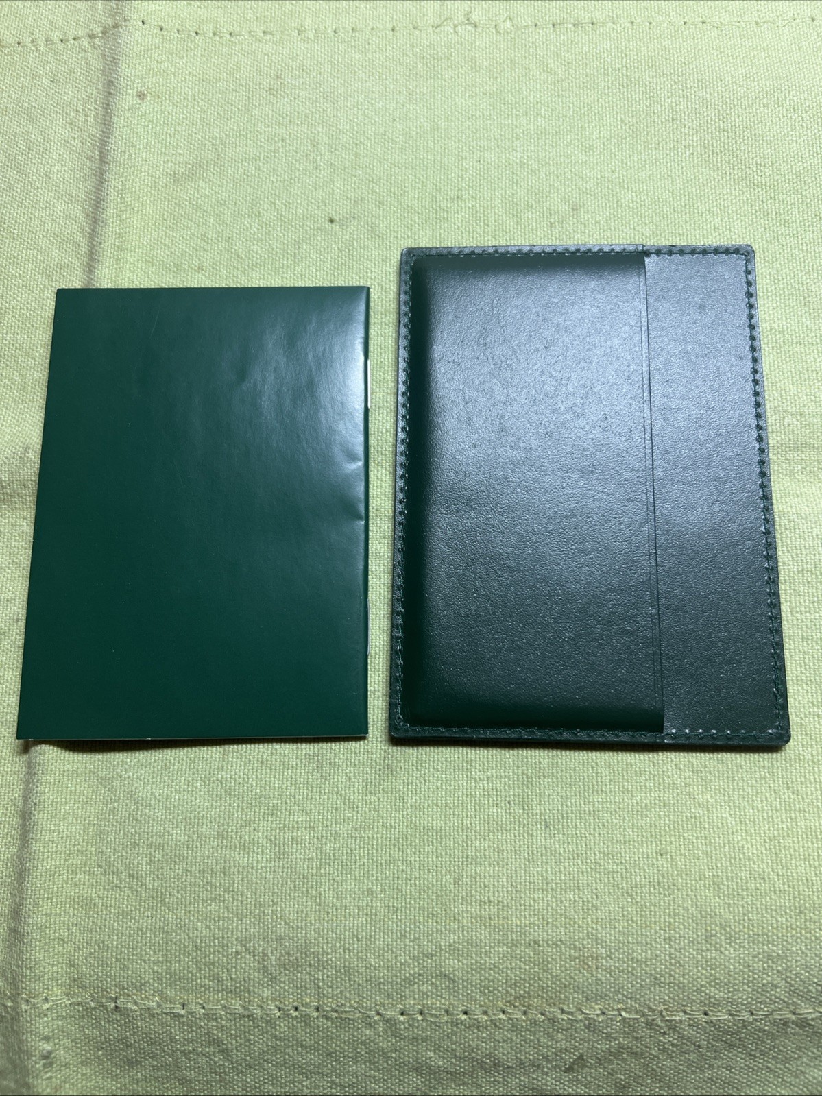 Rolex Green Wallet/Card Holder;book.Used From 2003-07.Old Wave Box Accessories