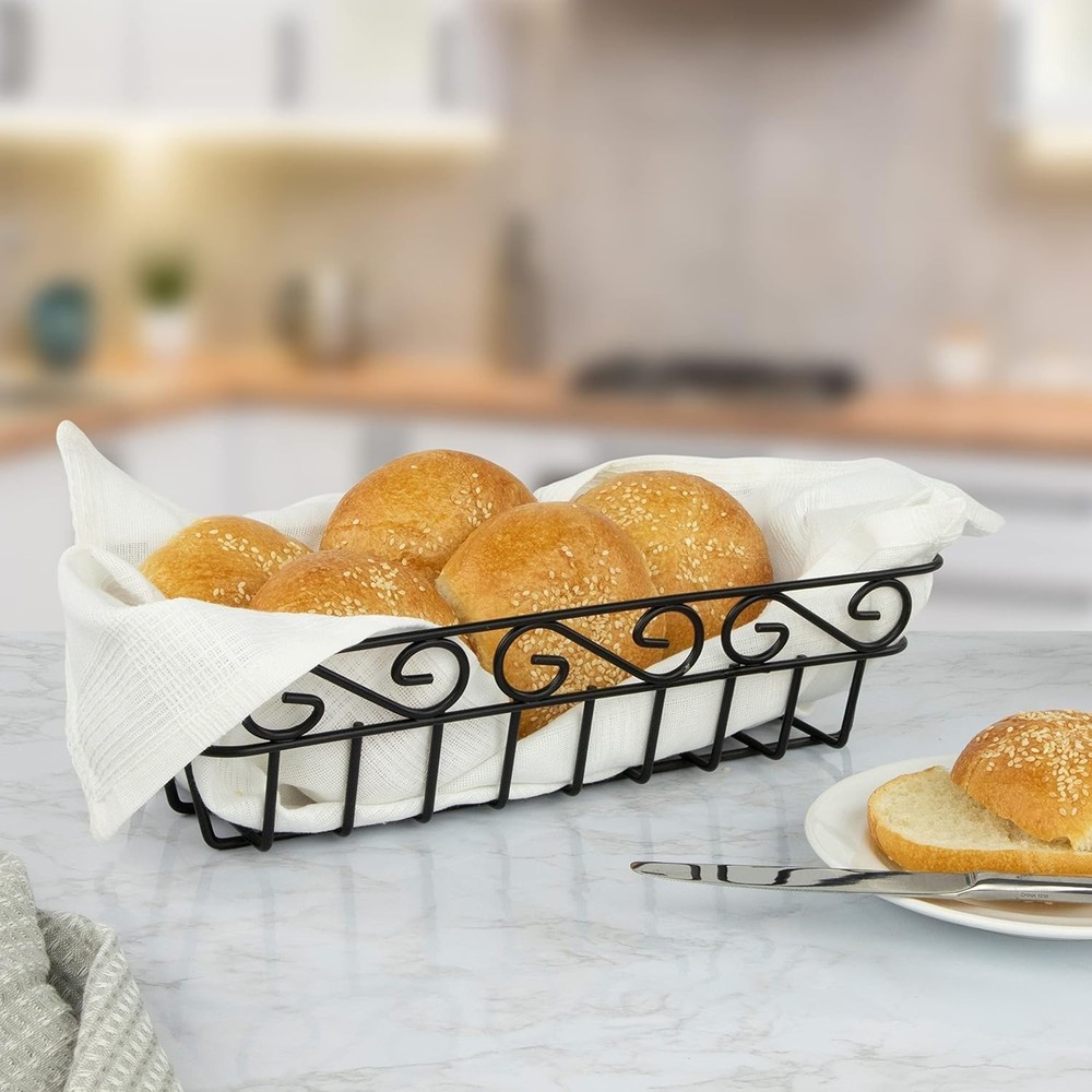 Diversified Scroll Basket Classic Kitchen Design Breads Roll Muffin Pastries &
