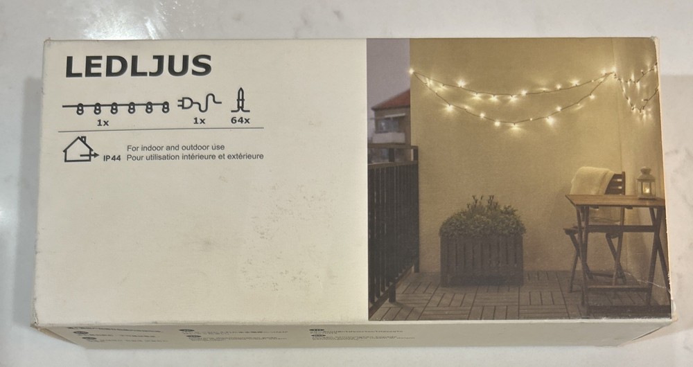 ikea SOLVINDEN LED string light with 12 lights, outdoor/battery operated