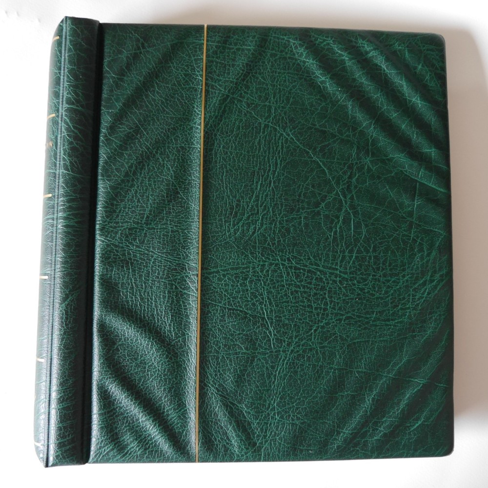 GB Lighthouse Hingeless Green Luxury Padded Album 1971-1989 + slipcase  #A1